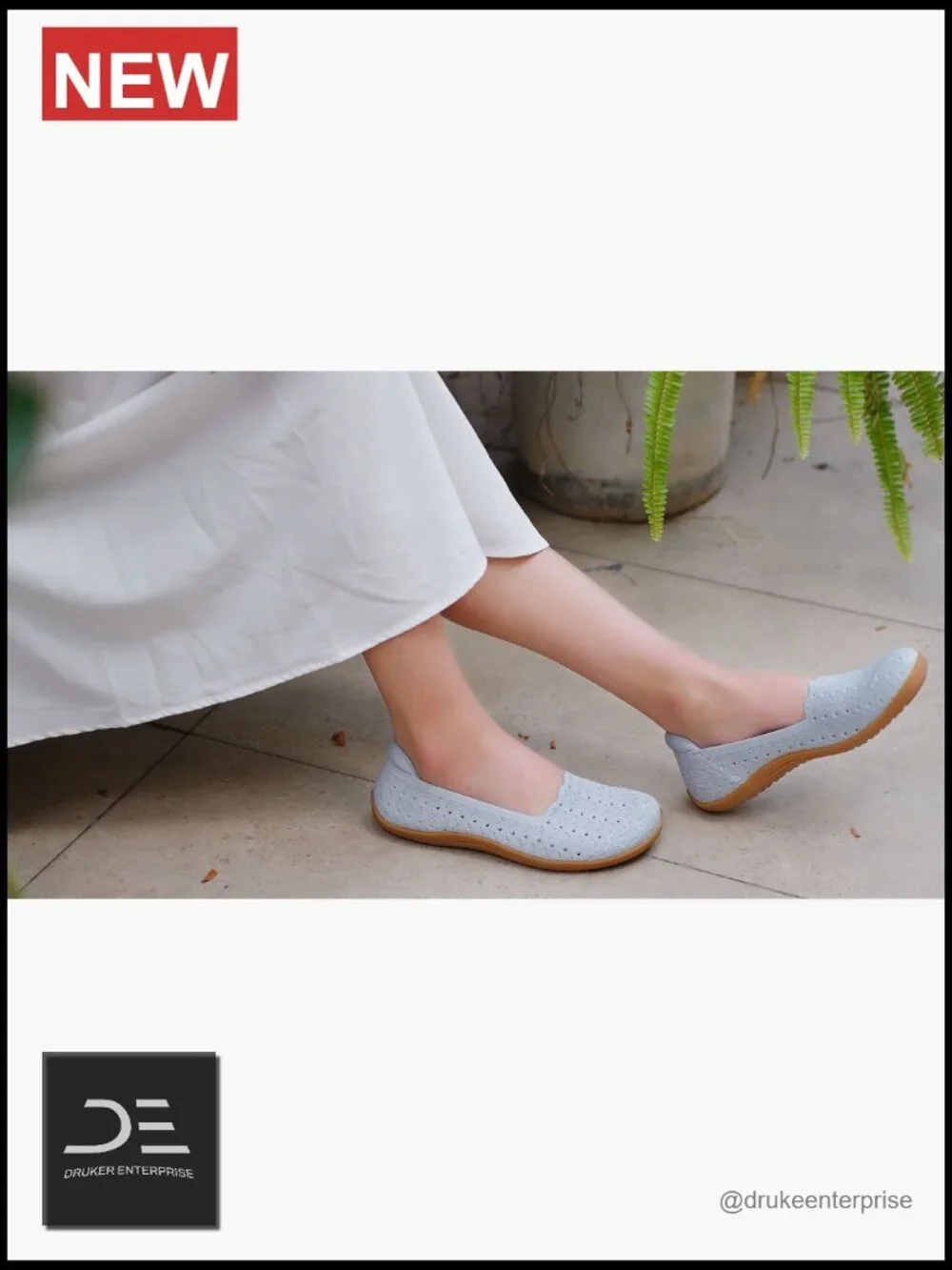 Wide Toe Box Knit Ballet Flats Slip-on Walking Comfort Shoes